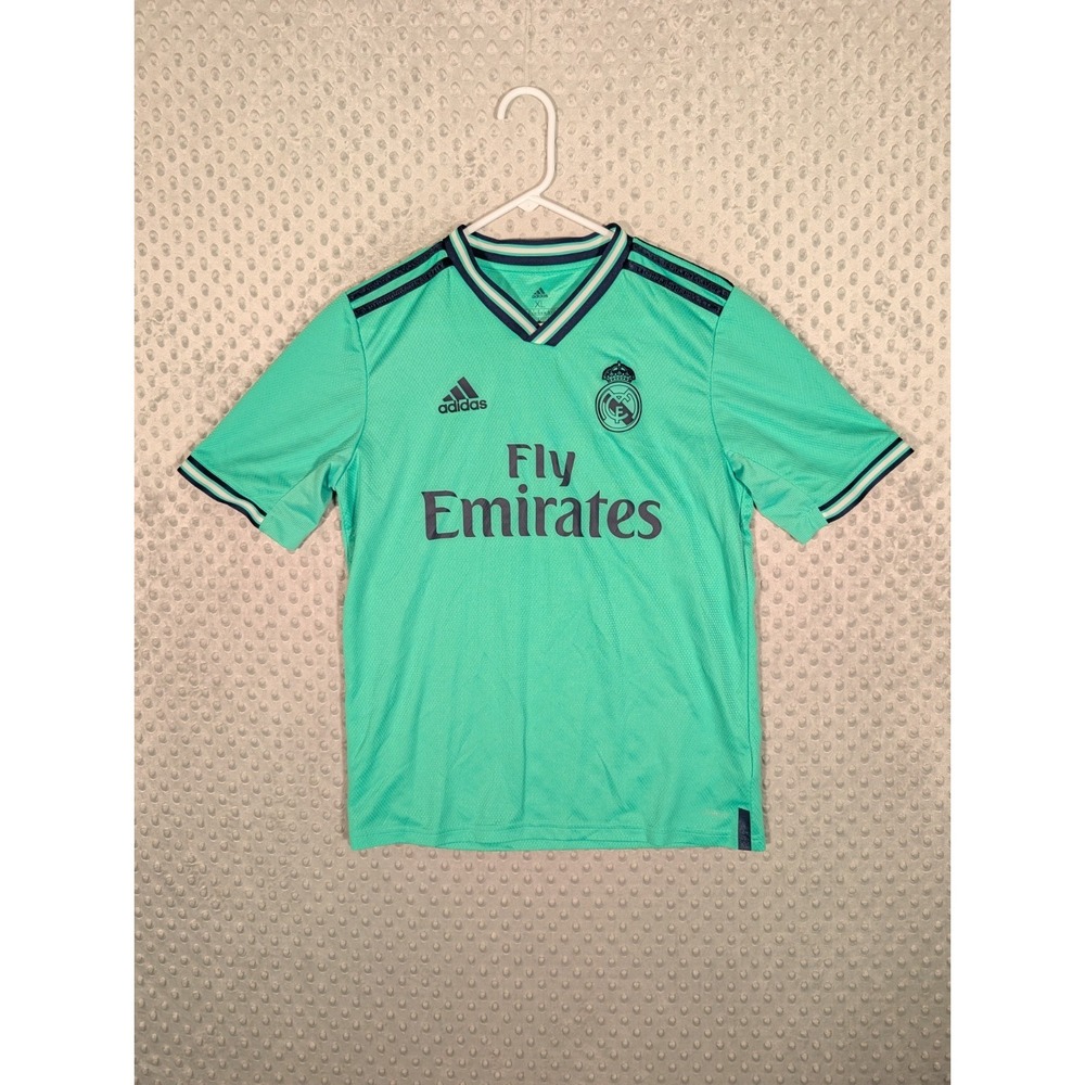 Adidas Real Madrid 2019/2020 3rd Kit Soccer Jersey Mint Green Boys XL Toni Kroos